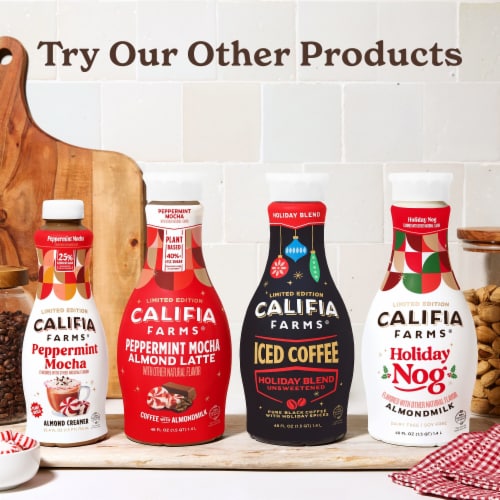 Califia Farms® Peppermint Mocha Latte Coffee with Almond Milk Perspective: bottom