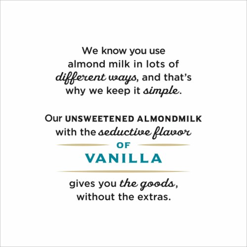 Califia Farms® Unsweetened Vanilla Almondmilk Perspective: bottom