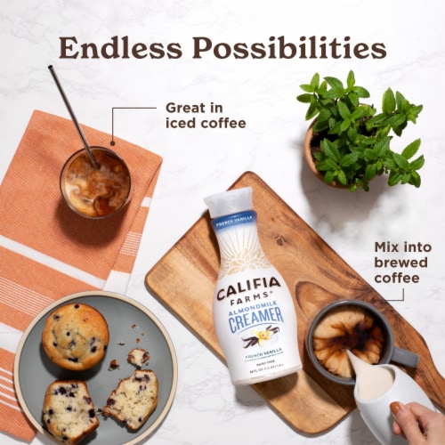 Califia Farms® French Vanilla Dairy Free Almondmilk Creamer Perspective: bottom