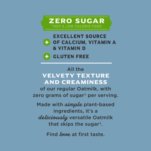 Califia Farms® Dairy Free Zero Sugar Original Oat Milk Perspective: bottom