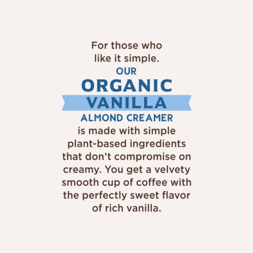Califia Farms® Organic Vanilla Almond Milk Coffee Creamer Perspective: bottom