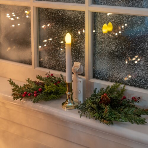 Touch Of Eco Solar Led Flameless Window Candles 2 Pack Suction Cup 9X3 Inch 1 unit Harris Teeter