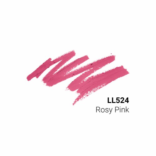 Kokie Professional Retractable Lip Liner Pencil Rosy Pink Perspective: bottom