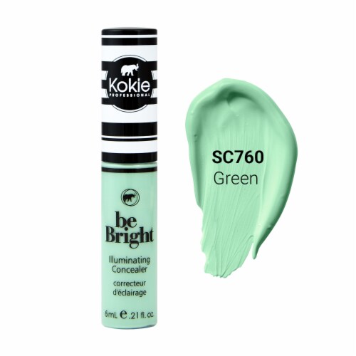 Kokie Professional Green Color Correct Be Bright Concealer Perspective: bottom