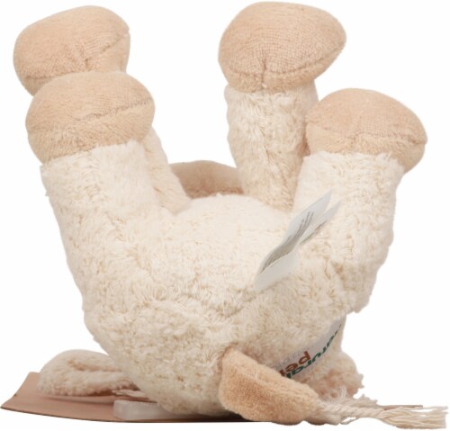 Natural Pet Plush Animal Dog Toy Perspective: bottom