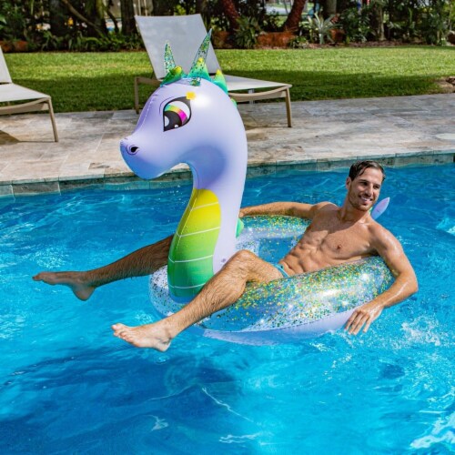 PoolCandy Glitter Dragon Jumbo Beach & Pool Tube Perspective: bottom