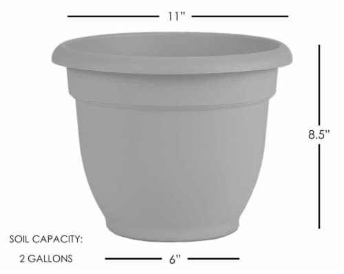 Bloem Ariana 10 In. Plastic Self Watering Burnt Red Planter AP1013 Perspective: bottom