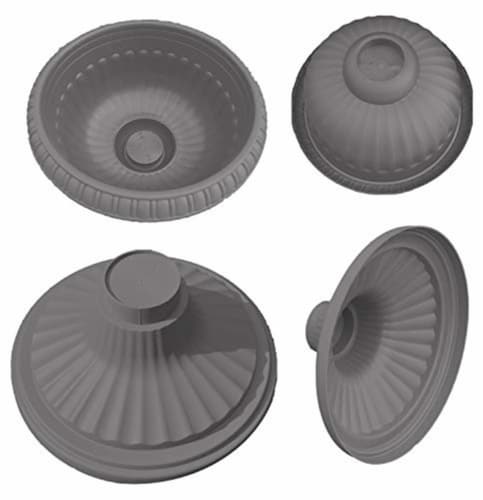 Bloem 256833 18 in. Grecian Plastic Urn  Casper White Perspective: bottom