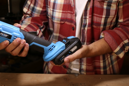 Pulsar Cordless Angle Grinder - 20V Perspective: bottom