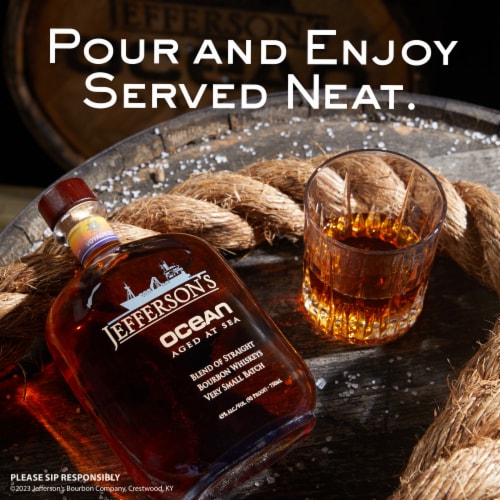 Jefferson's Ocean Aged at Sea Very Small Batch Kentucky Straight Bourbon Whiskey Perspective: bottom