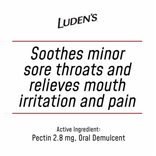Luden's Soothing Sugar Free Wild Cherry Throat Drops Perspective: bottom