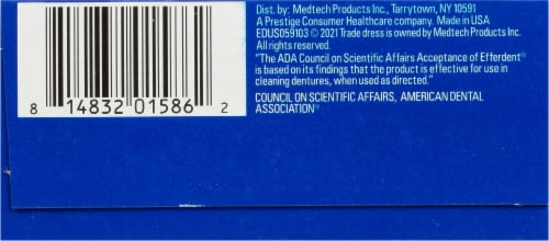 Efferdent Complete Clean Tablets Perspective: bottom