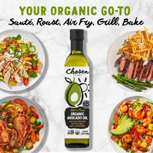 Chosen Foods 100% Pure Organic Avocado Oil Perspective: bottom
