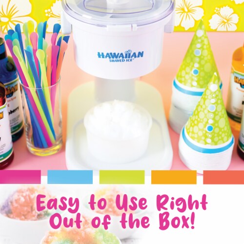 Hawaiian Shaved Ice Classic Snow Cone Machine Party Kit Perspective: bottom