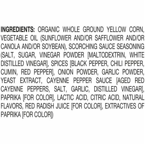 Late July Snacks Scorchin' Sauce Corn Tortilla Chips Perspective: bottom