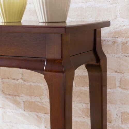 Leick Home Stratus Hall Stand in Heartwood Cherry Perspective: bottom