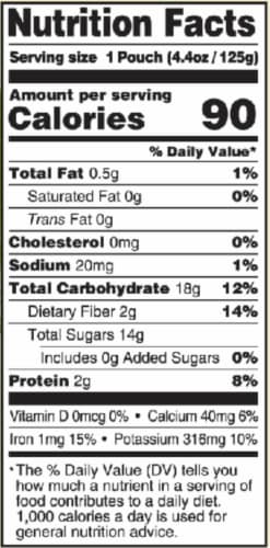 Peter Rabbit™ Organics Banana Mango Broccoli & Kale Fruit & Veggie Baby Food Snack Pouch Perspective: bottom
