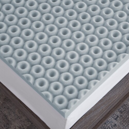 Dream Serenity Cool Point 3 Memory Foam Mattress Topper King Perspective: bottom