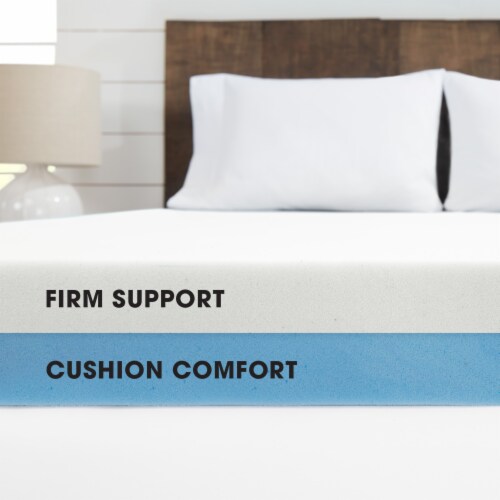 Dream Serenity ComfortDuo 4 Customizable Memory Foam Mattress Topper Full Perspective: bottom