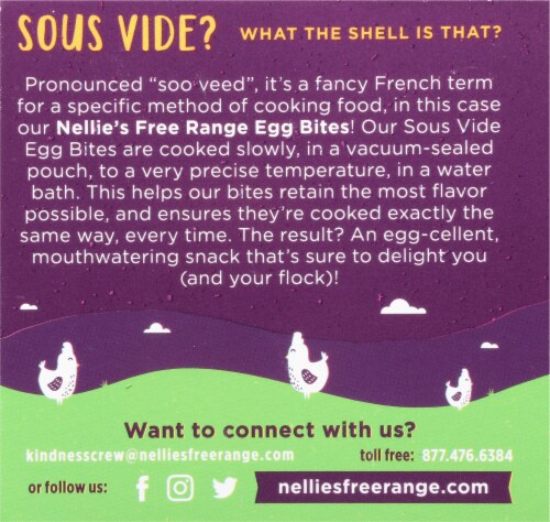 Nellie's® Gluten-Free Sausage + Cheddar Sous Vide Egg Bites Perspective: bottom