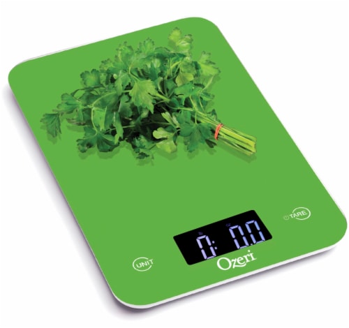 Ozeri Touch Professional Digital Kitchen Scale (12 Lbs Edition) Tempered Glass Green Perspective: bottom
