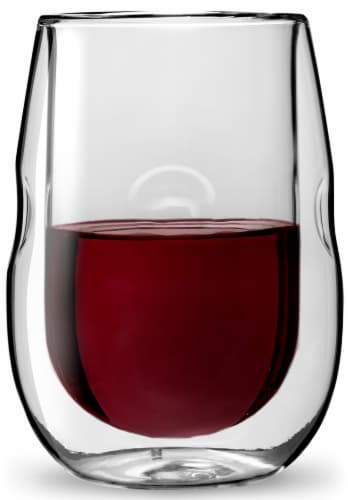 Moderna Artisan Series Double Wall Insulated Wine Glasses - Set Of 4 Wine And Beverage Glass ...