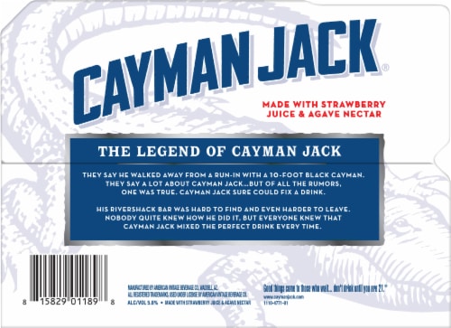 Cayman Jack® Strawberry Margarita Perspective: bottom
