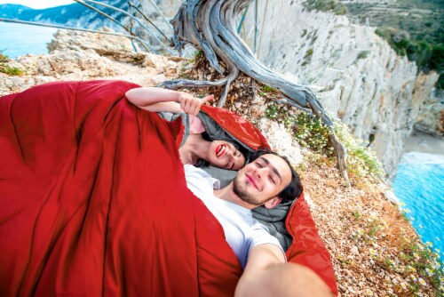 GigaTent 2 Person Sleeping Bag Perspective: bottom