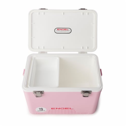 ENGEL 19 Quart Fishing Live Bait Dry Box Ice Cooler with Shoulder Strap,  Pink, 1 Piece - Fry's Food Stores