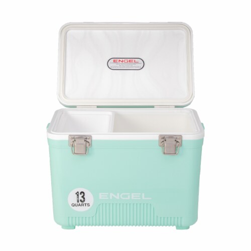 ENGEL 13 Quart 18 Can Leak Proof Odor Resistant Insulated Cooler Drybox, Seafoam Perspective: bottom