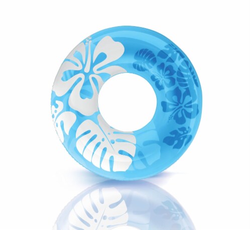 Intex Colorful Transparent Inflatable Swimming Pool Tube Raft (12 Pack) 59251EP Perspective: bottom