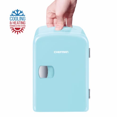 Chefman Mini Portable Personal Fridge - Blue, 1 ct - Metro Market