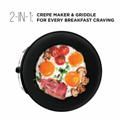  12 Griddle & Crepe Maker, Non-Stick Electric Crepe