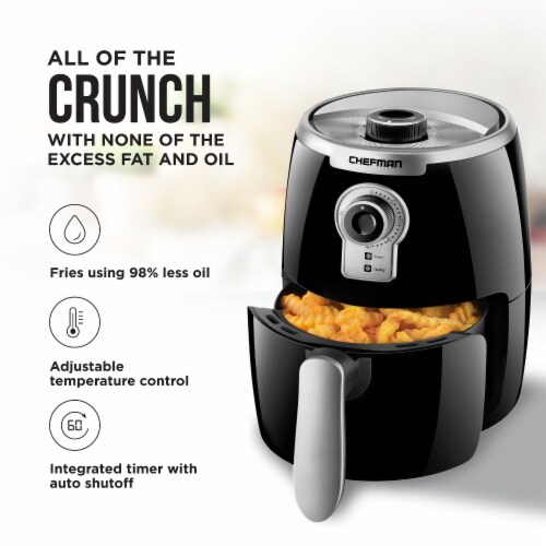 Chefman TurboFry Air Fryer - Black/Silver, 2 L - Fry's Food Stores