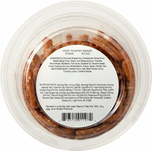 Creative Snacks Co. Honey Roasted Sesame Sticks Perspective: bottom