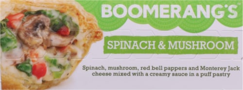 Boomerang's™ Spinach & Mushroom Pot Pie Frozen Meal Perspective: bottom