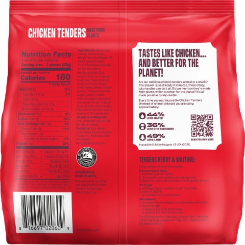 Impossible™ Plant-Based Frozen Chicken Tenders Perspective: bottom