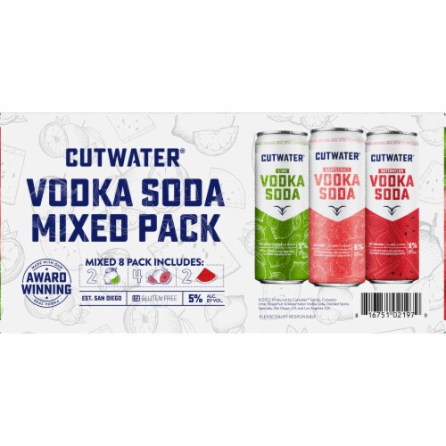 Cutwater® Spirits Classic Vodka Soda Mixed Variety Pack Perspective: bottom