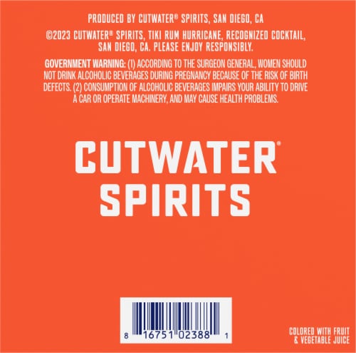 Cutwater Tiki Rum Hurricane Perspective: bottom