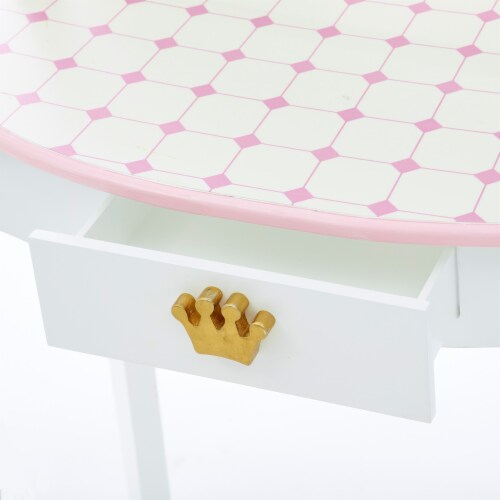 Teamson Kids Dreamland Castle Toy Vanity Set in White and Pink, 1 - Kroger
