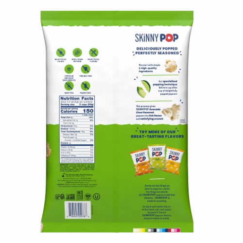 SkinnyPop® Avocado Lime Flavored Popcorn Perspective: bottom
