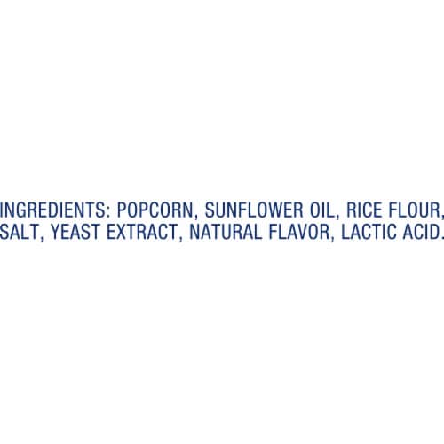SkinnyPop Dairy-Free White Cheddar Popcorn, 0.5 oz Snack-Size Bags, 10 Count Perspective: bottom