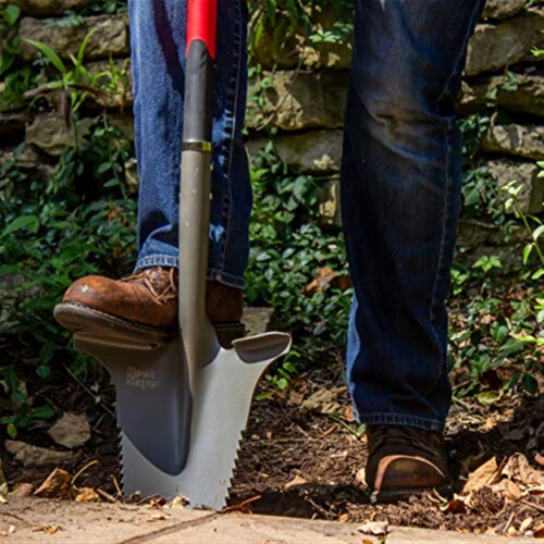 Radius Carbon Steel blade Poly Handle 10.5 in. W x 44.5 in. L Shovel - Total Qty: 1 Perspective: bottom