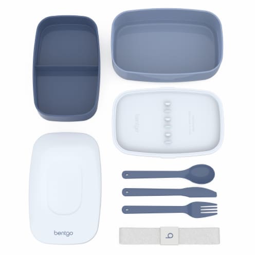 Bentgo® Classic Stackable Lunch Box - Slate Perspective: bottom