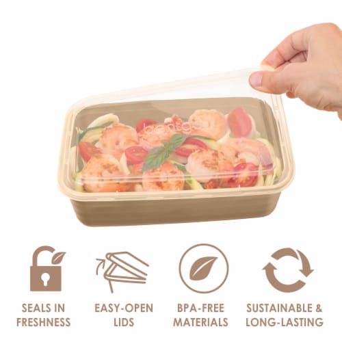 Bentogo® Prep Quick and Easy Meal Prep Containers - Gold Perspective: bottom