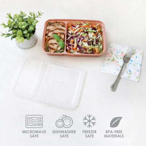 Bentgo® Meal Prep Compartments Perspective: bottom