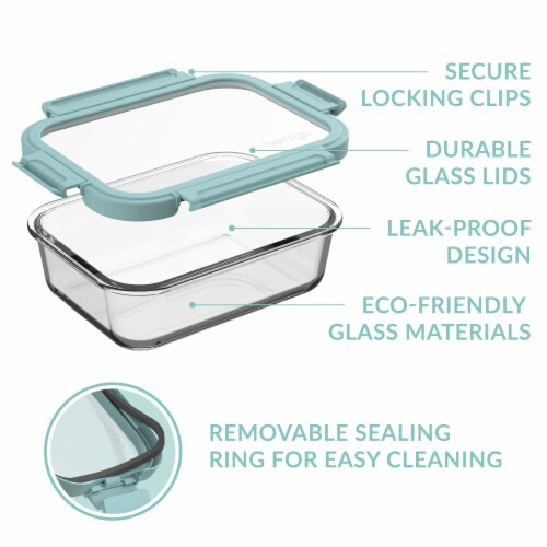 Bentgo® Glass Leak-Proof Food Storage Containers Perspective: bottom