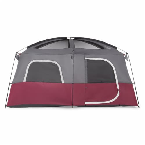 CORE Straight Wall 14 x 10 Foot 10 Person Cabin Tent with 2 Rooms