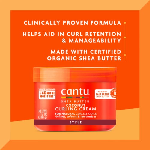 Cantu® Shea Butter Coconut Curling Cream Perspective: bottom
