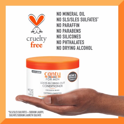 Cantu® For Men Shea Butter Leave-In Rinse-Out Conditioner Perspective: bottom